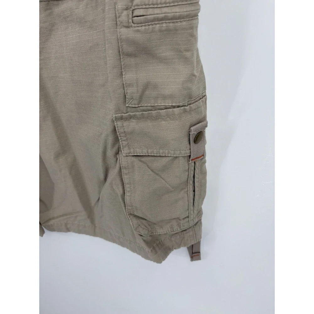Eddie Bauer NEW Men's Khaki Ripstop Paratrooper Cargo Shorts, Size 38, NWT!!